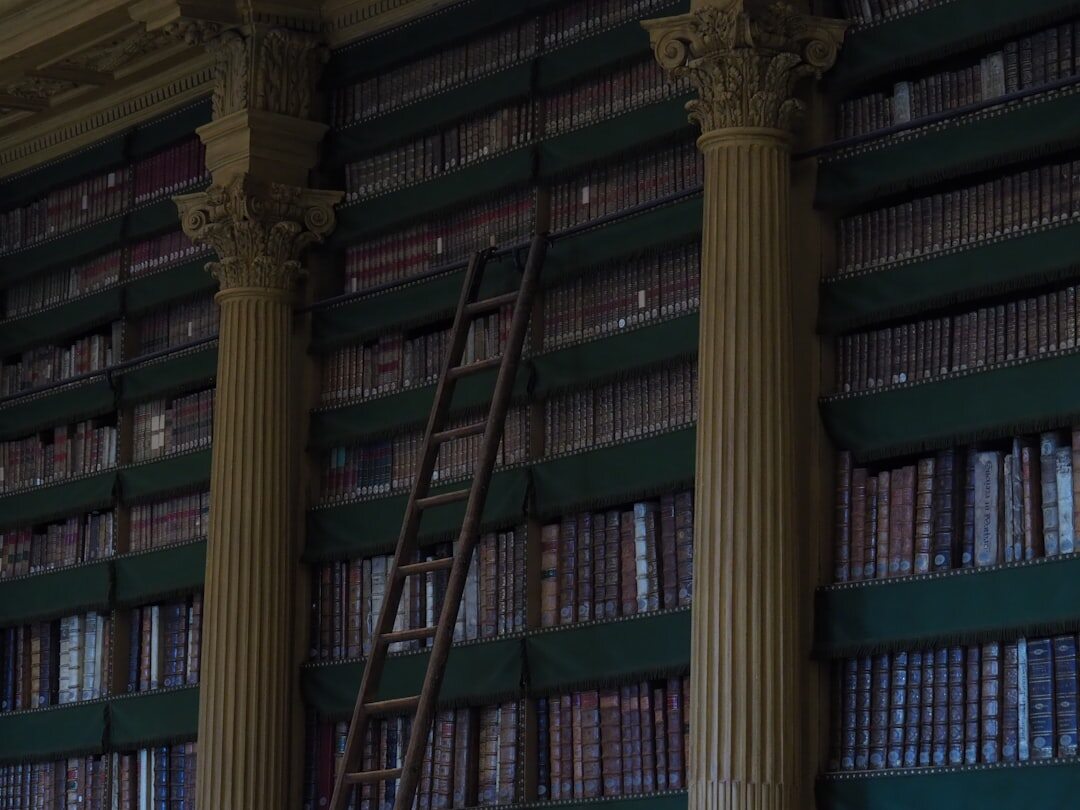 old dusty library books