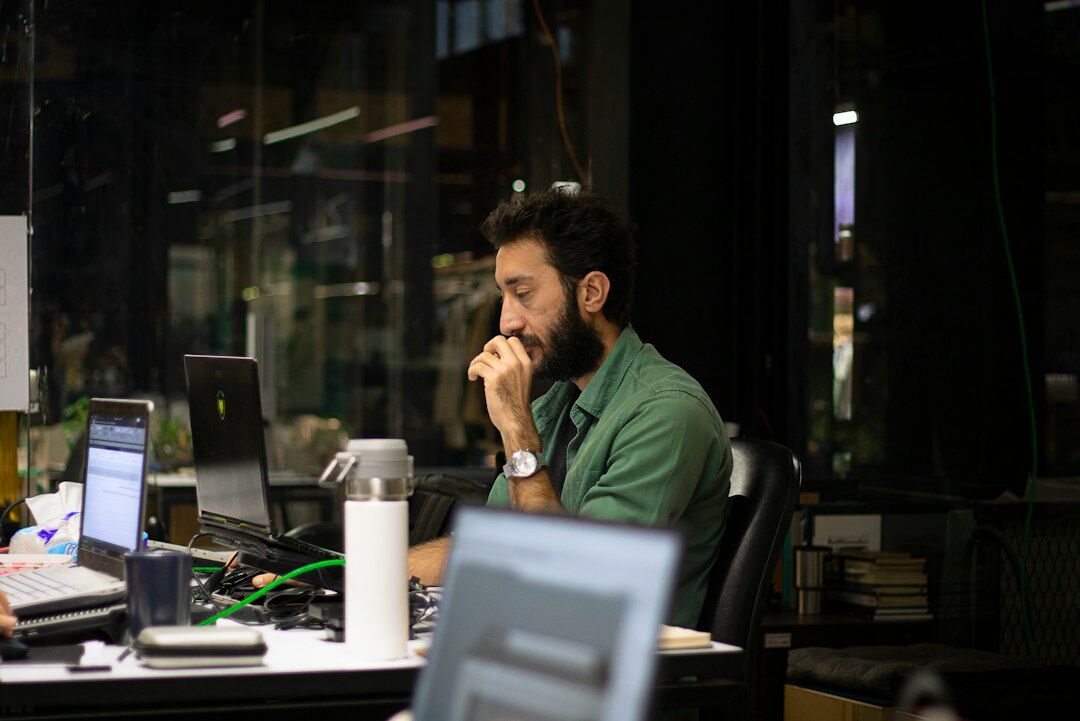 detective in office thinking